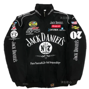 Jack Daniels Vintage Racing Jacket – Embroidered Unisex F1 Style